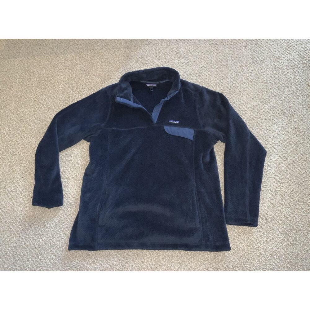 Patagonia Snap T Pullover Mens Large Blue Polartec